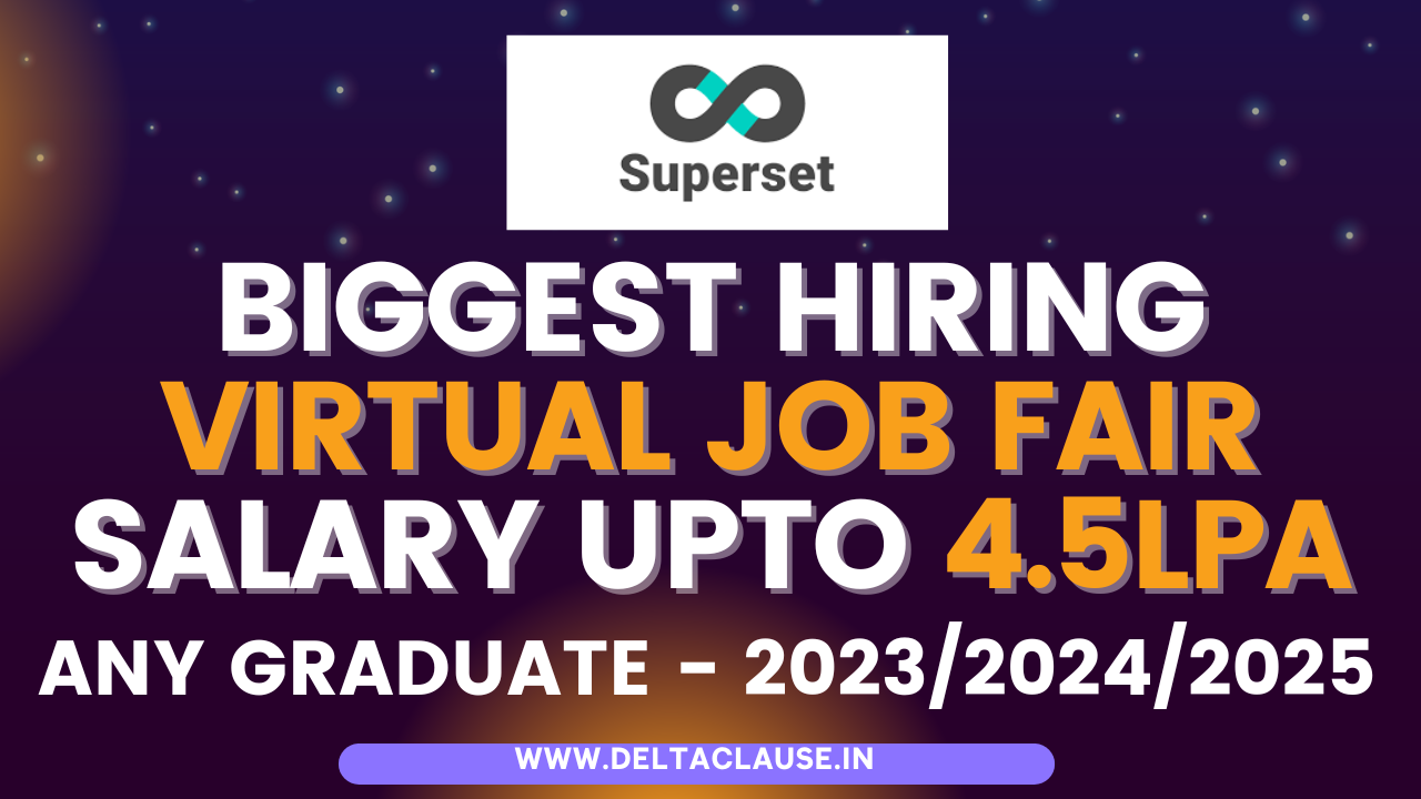 SuperSET Virtual Hiring Drive 2025 - Freshers Recruitment for Top MNC Jobs