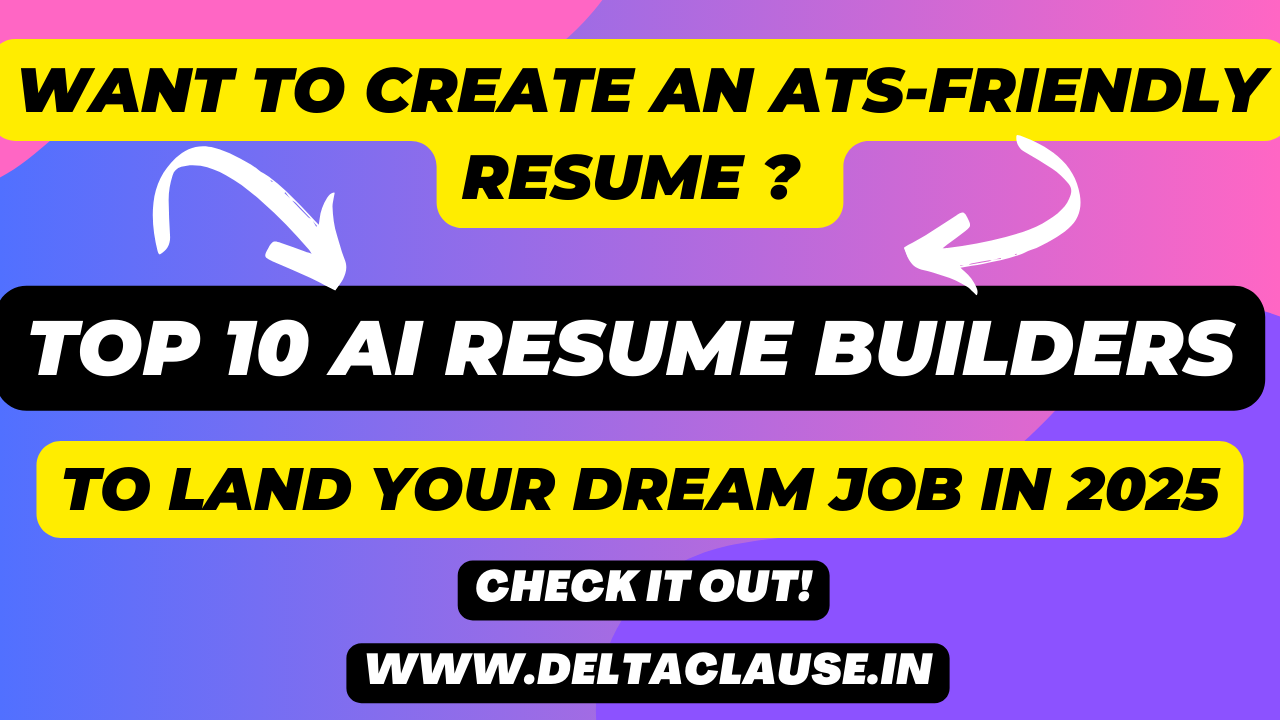 A laptop screen displaying an AI-powered resume builder interface with professional resume templates.