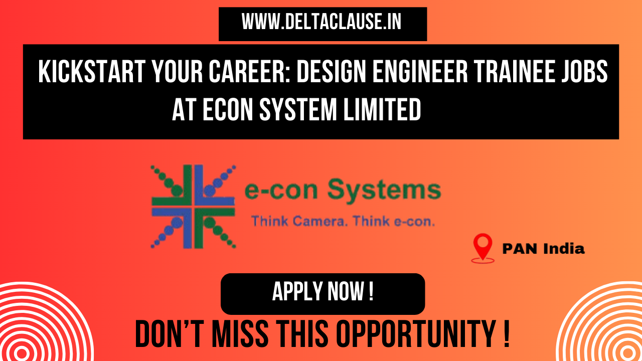 Freshers recruitment at Econ System Limited – Walk-in interview details for 2025 graduates