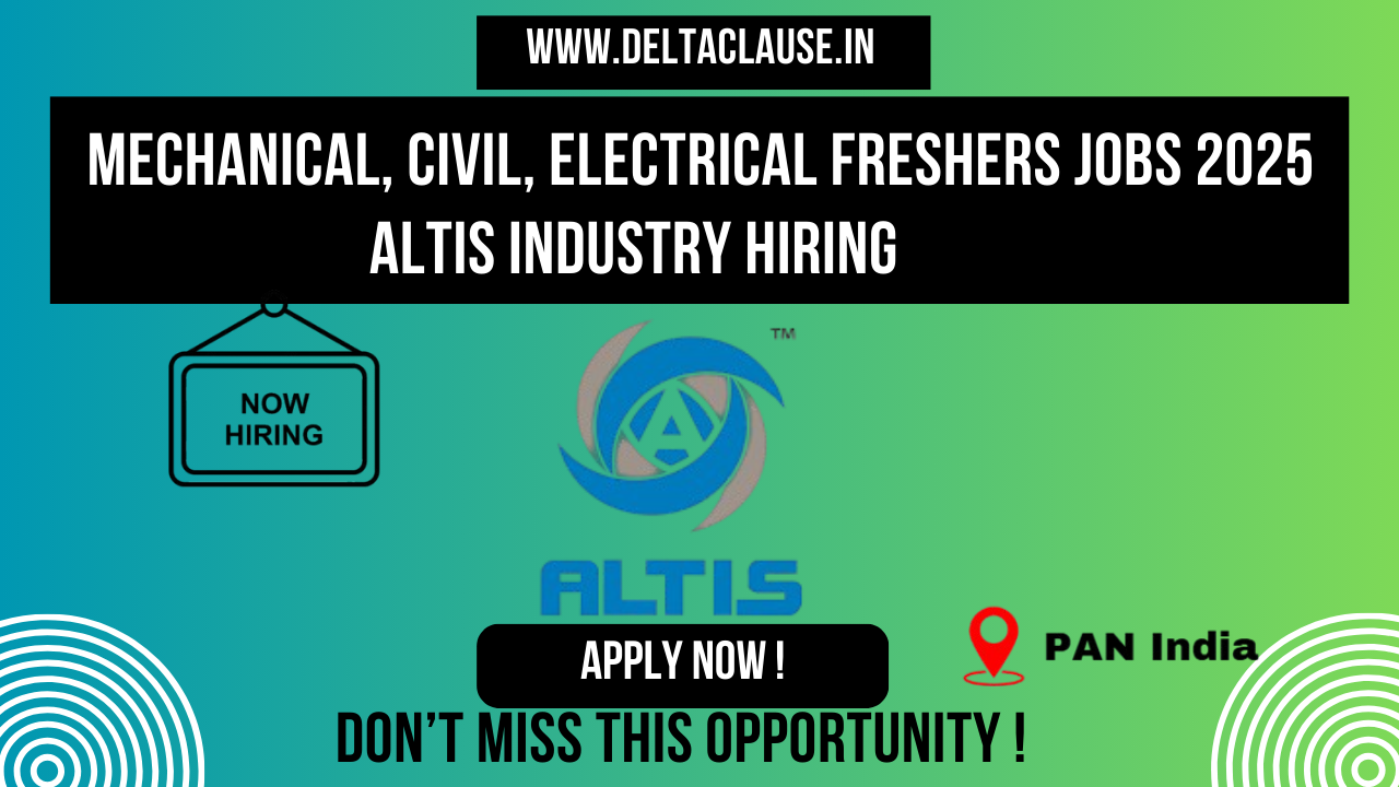 ALTIS Industry hiring freshers 2025 – Apply for GET and Junior Engineer positions