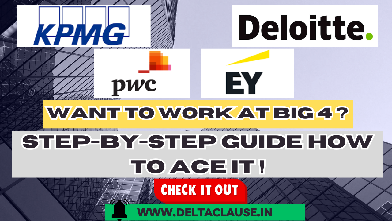 A professional interview setting with a candidate confidently discussing their resume with Big 4 recruiters.