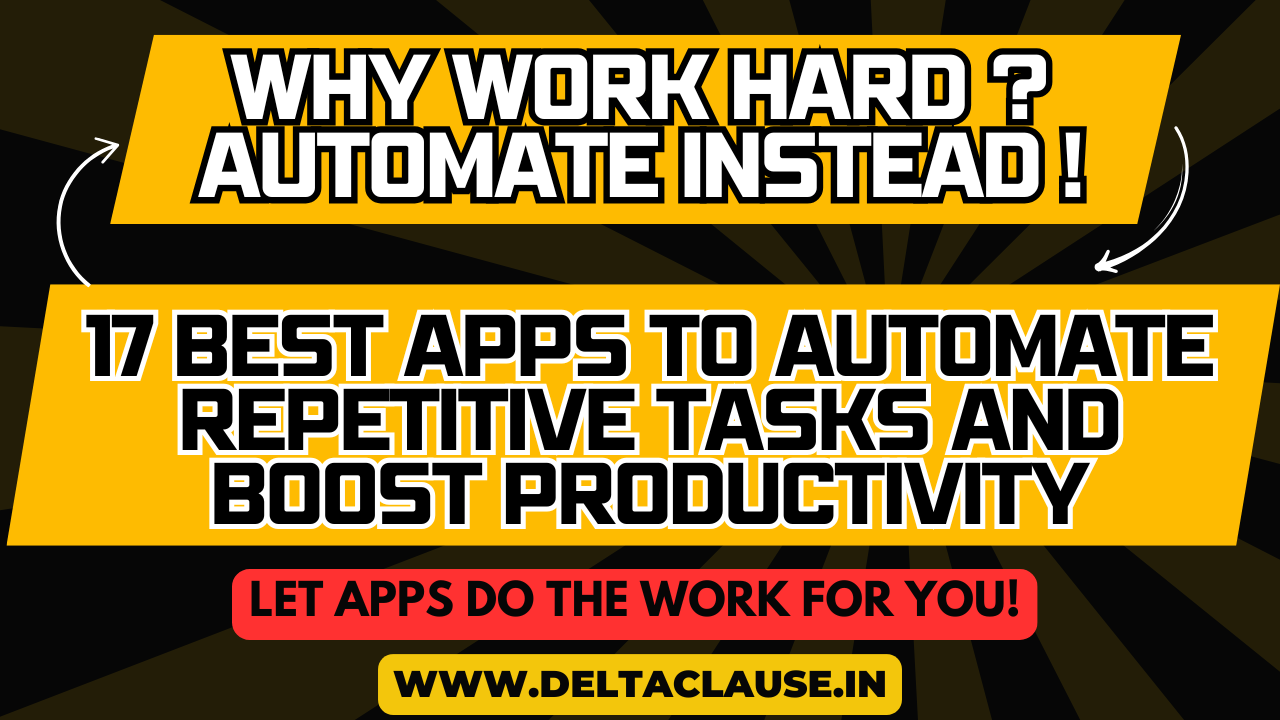 Boost productivity with the best automation apps. Discover tools to streamline tasks, save time, and improve efficiency effortlessly!