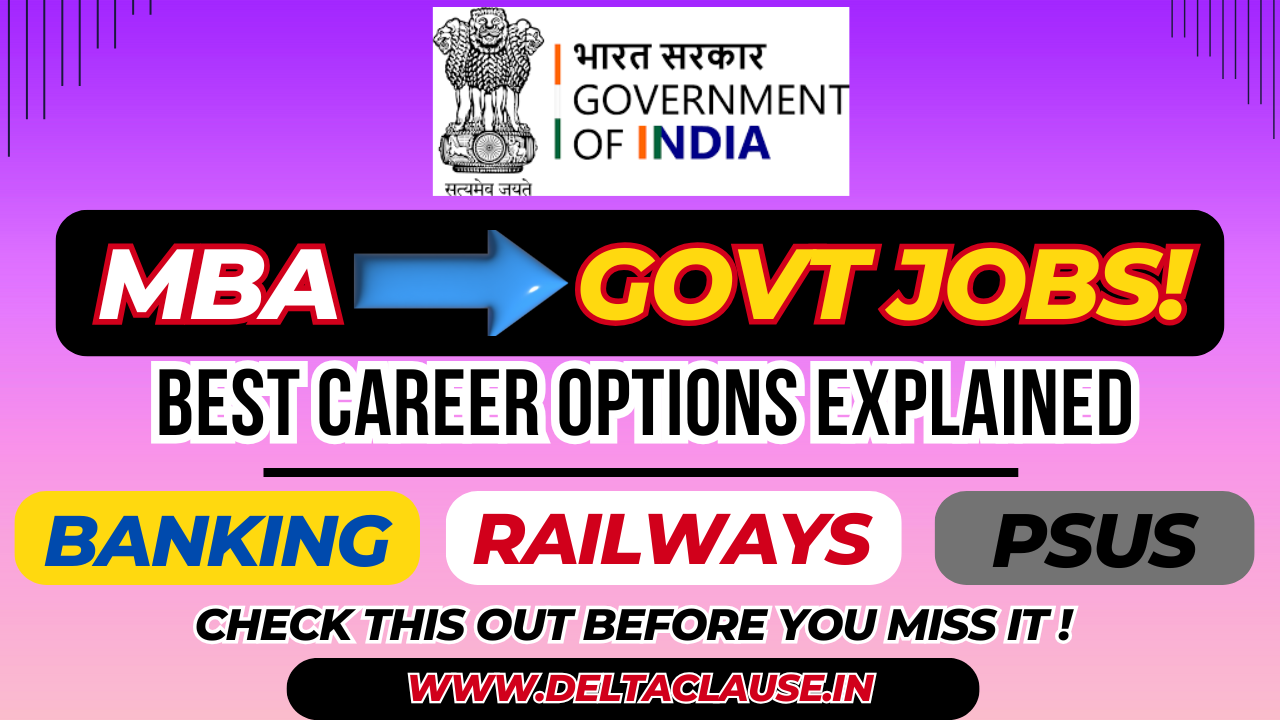 A confident MBA graduate exploring top government job opportunities with career growth and high salary prospects.
