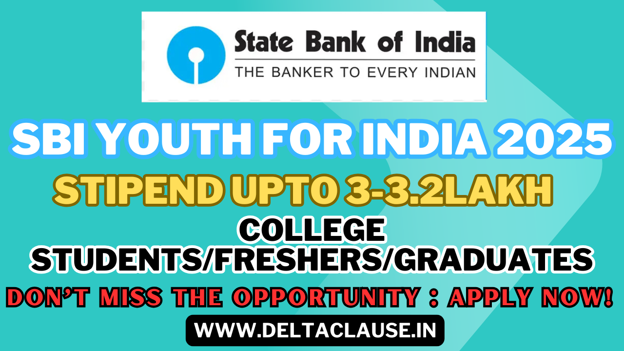SBI Hiring 2025 – High-Paying Internship for Freshers with ₹3.24 Lakh Stipend
